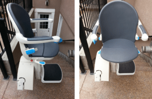 Front and Side View Exterior Stairlift