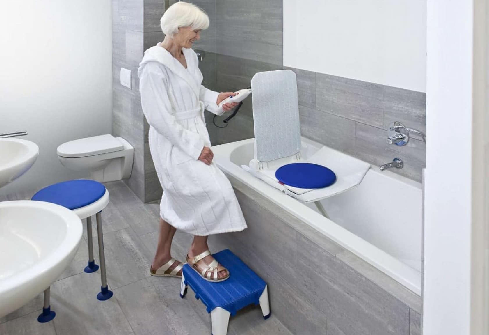 Bath Lift Chair Easily Get In & Out of Your Bath Tub Advantage Home