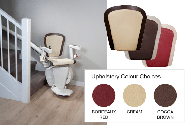 freecurve stairlift upholstery to match your decor