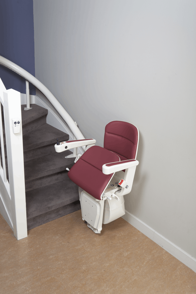 FreeCurve Active Seat Option for Curved Stair Lifts