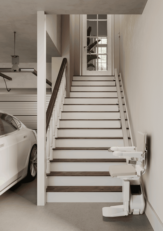 handicare zero intrusion bottom stairs garage