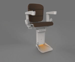 powered illuminated footrest