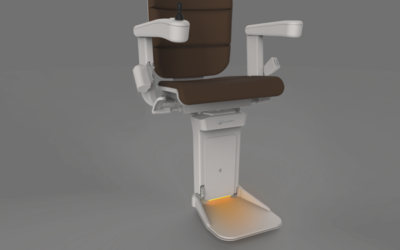 Powered Illuminated Footrest Option for FreeCurve Stair Lift