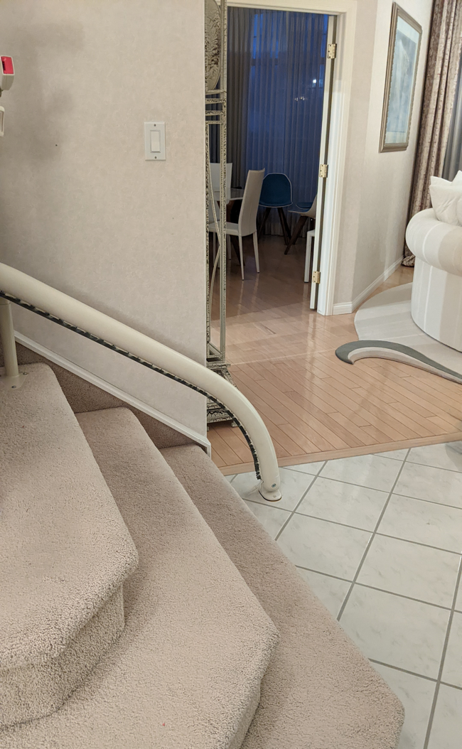 Curved Stair Lift Installation | Advantage Home Health Solutions Canada