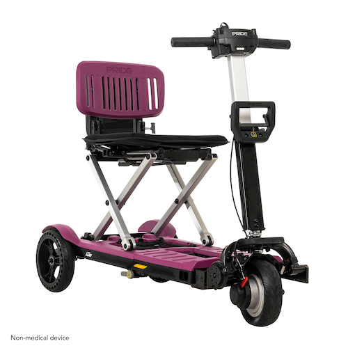 Pride i-Go Folding Mobility Scooter Sugar Plum Right