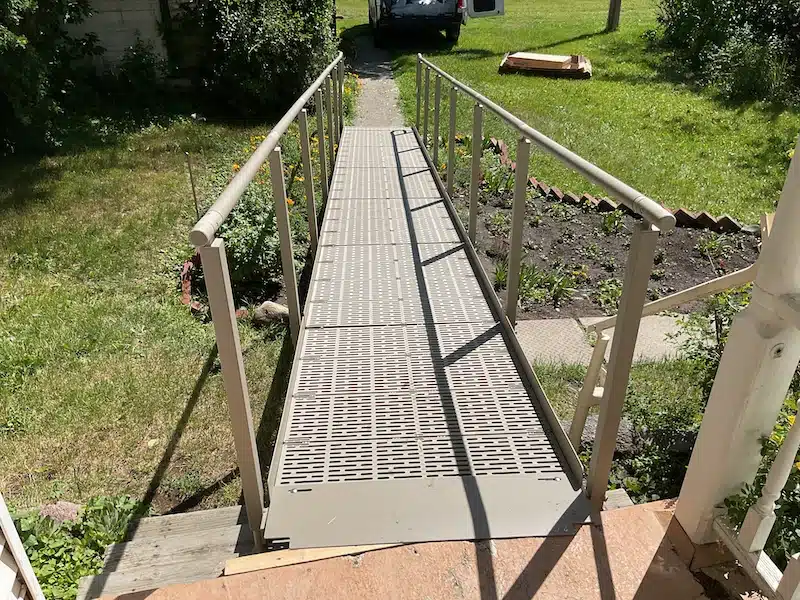 QRamp view going down the ramp at a recent installation in Calgary