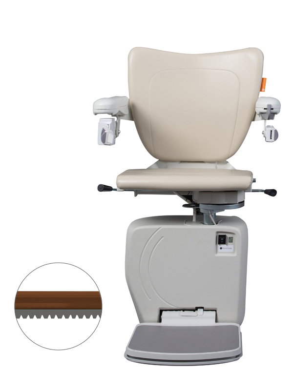 Twin Rail Style Seat Vanilla BrownRail