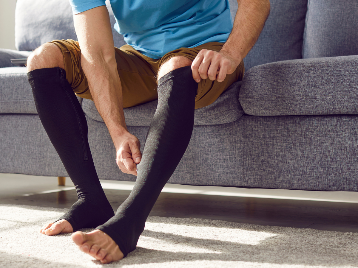 Which Challenges Are Made Easier By Compression Stockings?