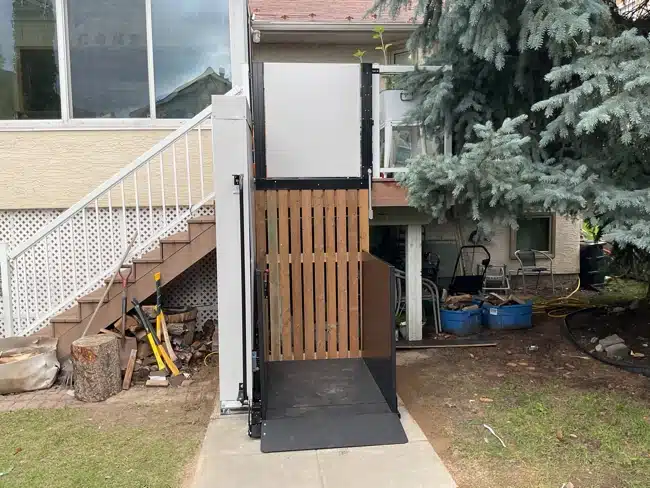 Portfolio 37 Vertical Platform Lift (VPL) at a Calgary Home